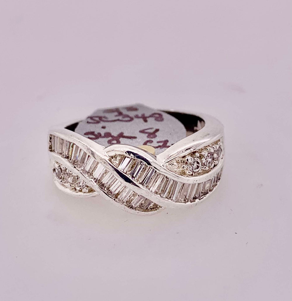 Sterling Silver Cubic Zirconia Band Ring