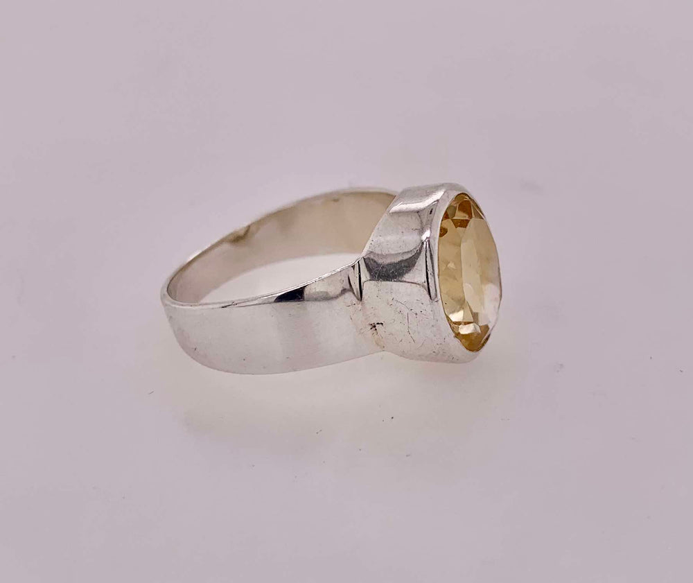 Sterling Silver Citrine Ring