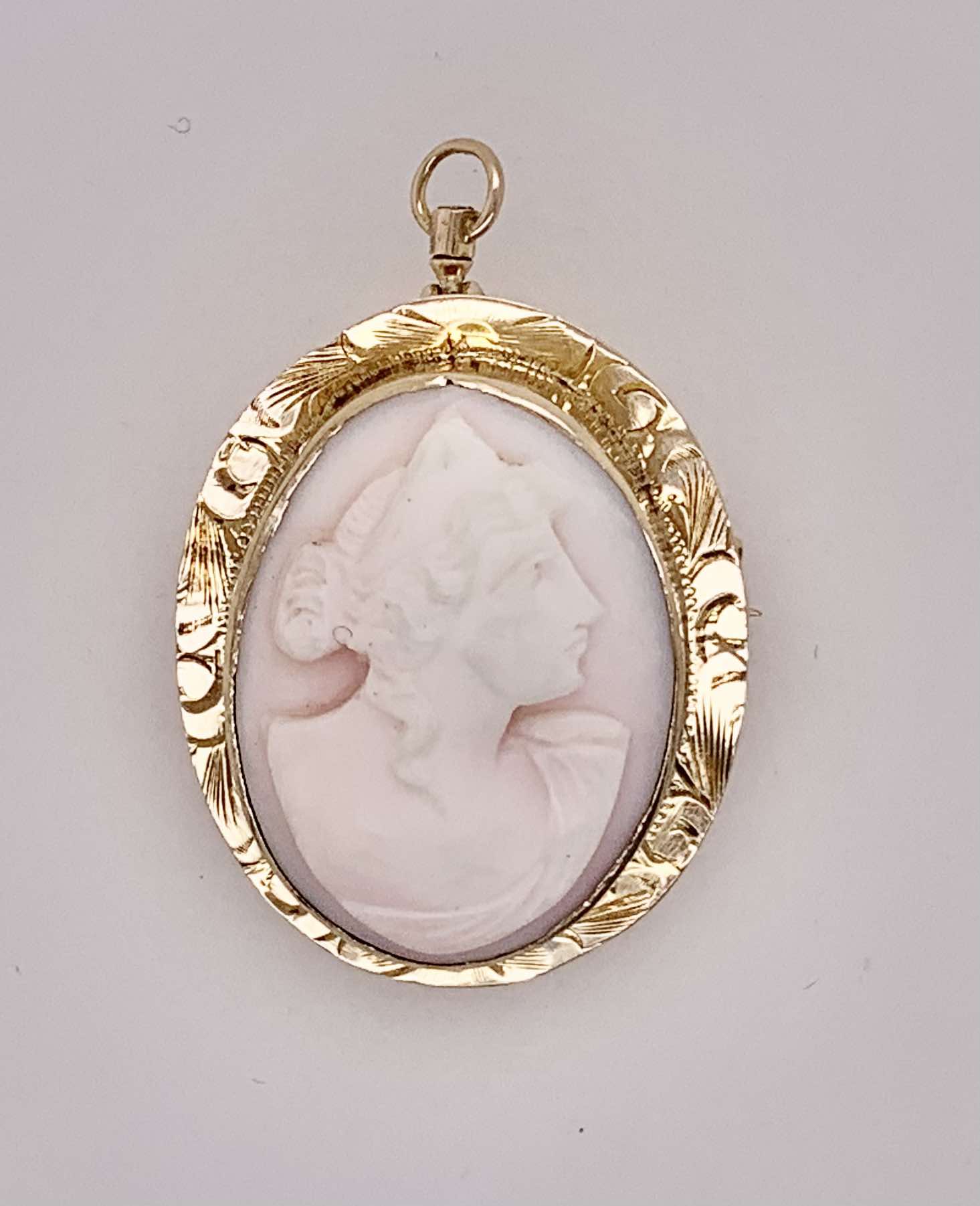 Estate 14K Cameo Pin/Pendant