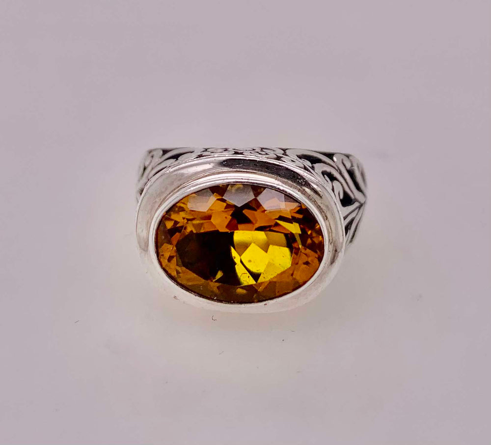 Sterling Silver Citrine Ring