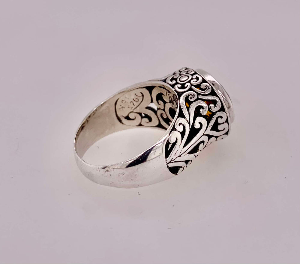 Sterling Silver Citrine Ring