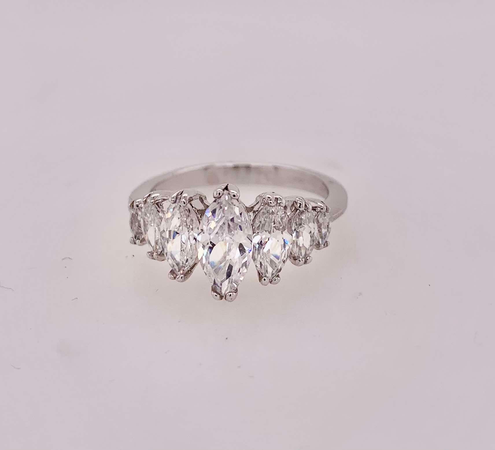 Sterling Silver Cubic Zirconia Ring