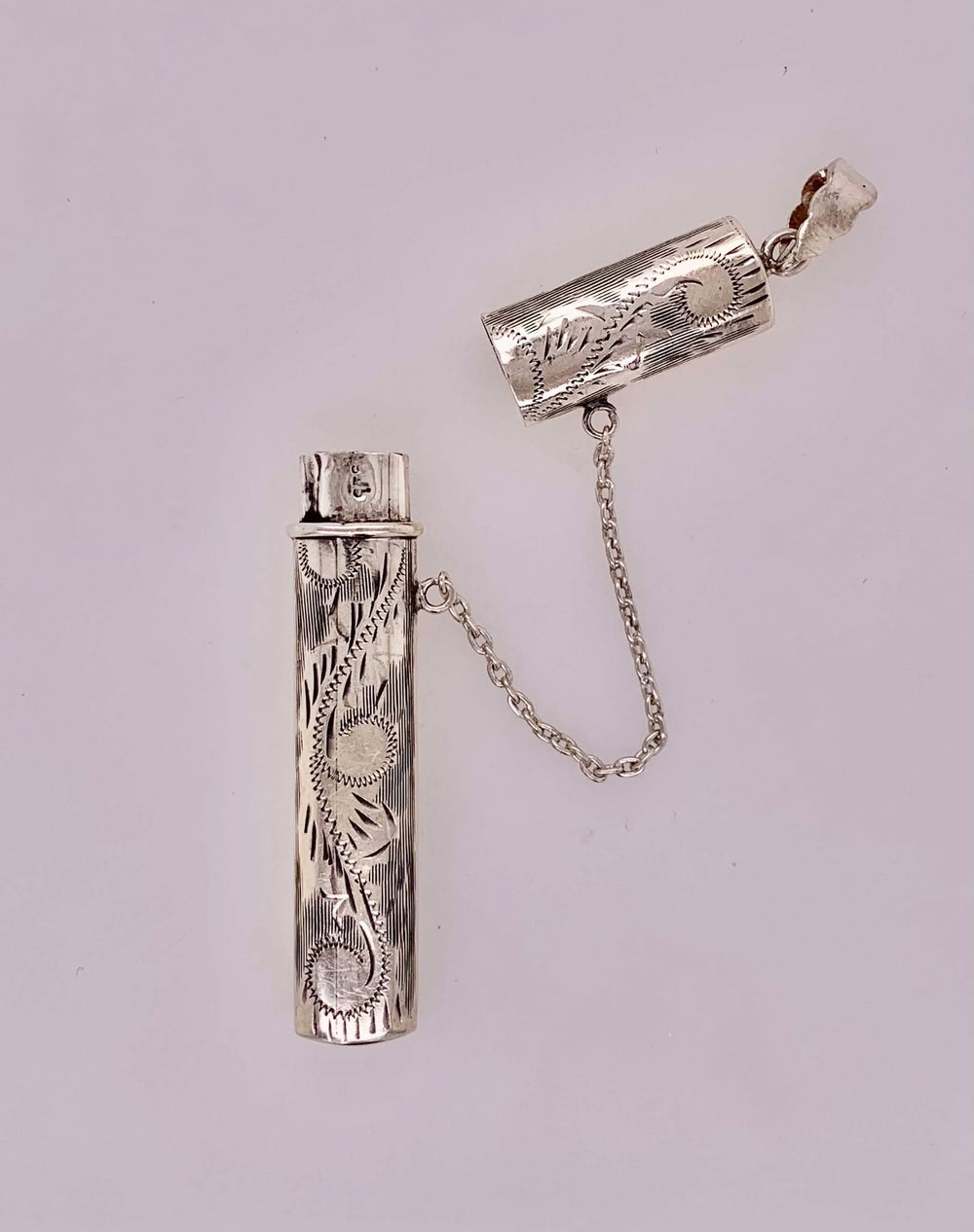 Estate Sterling Silver Toothpick Holder Pendant
