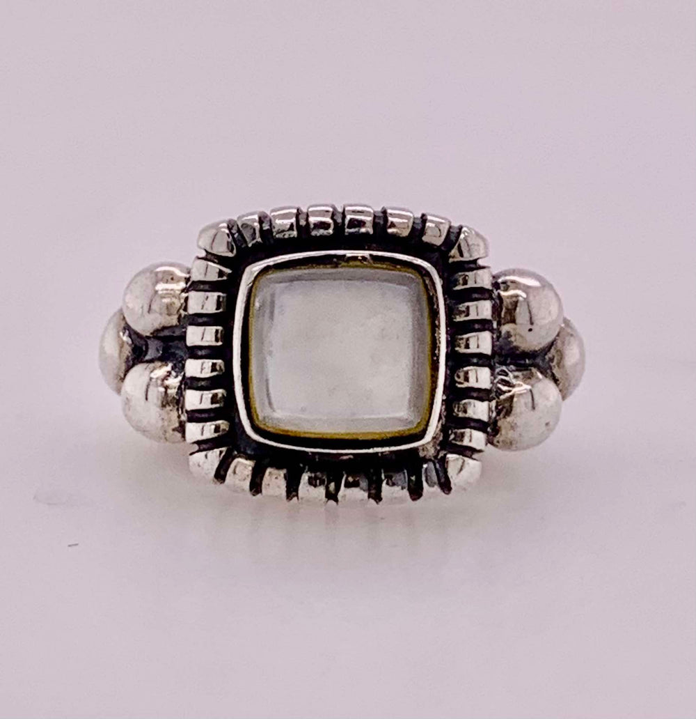 Sterling Silver Mother Of Pearl Ring