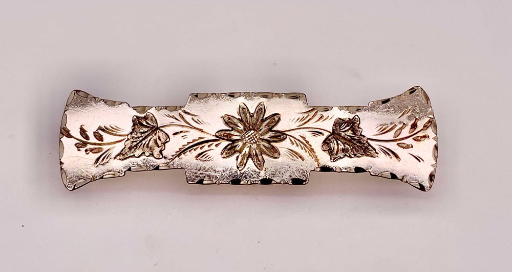 Estate Sterling Silver Bar Pin