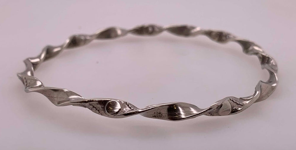 Estate Sterling Silver Slip-on Bangle