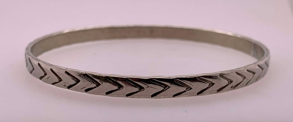 Estate Sterling Silver Slip-on Bangle