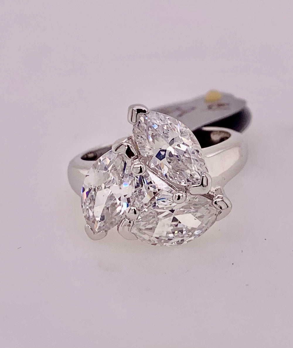 Sterling Silver Cubic Zirconia Fashion Ring