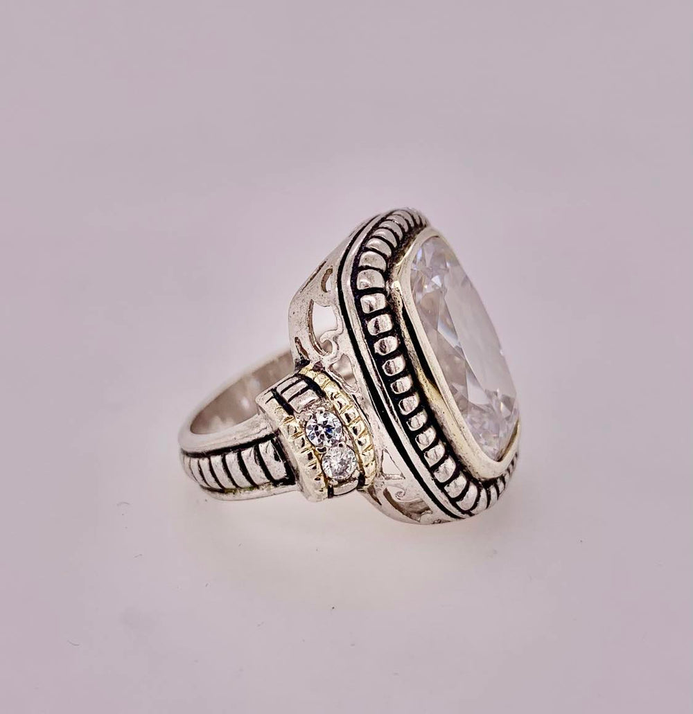 Sterling Silver Cubic Zirconia Ring