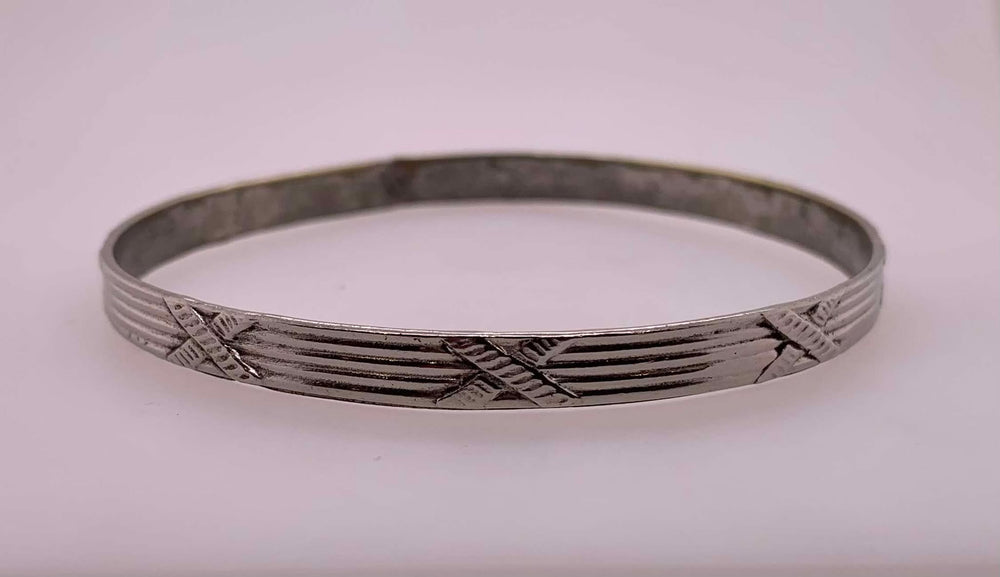 Estate Sterling Silver Slip-on Bangle