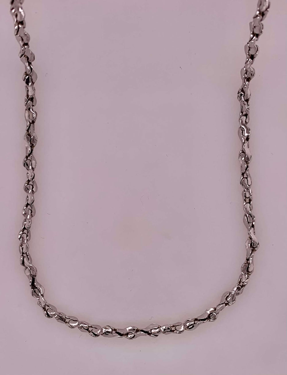 Sterling Silver Fancy Link Chain.