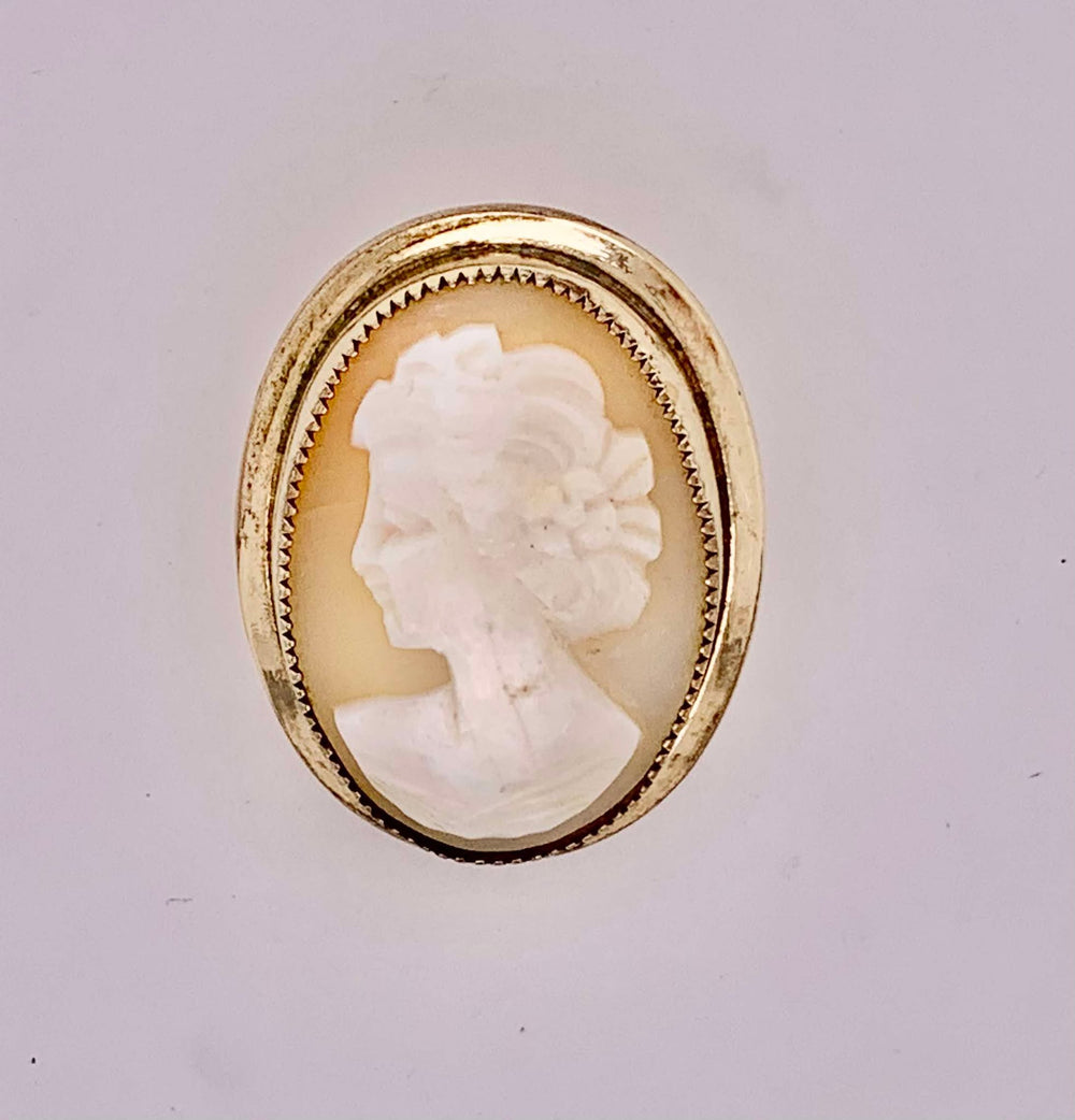 Estate Gold Filled Cameo Brooch