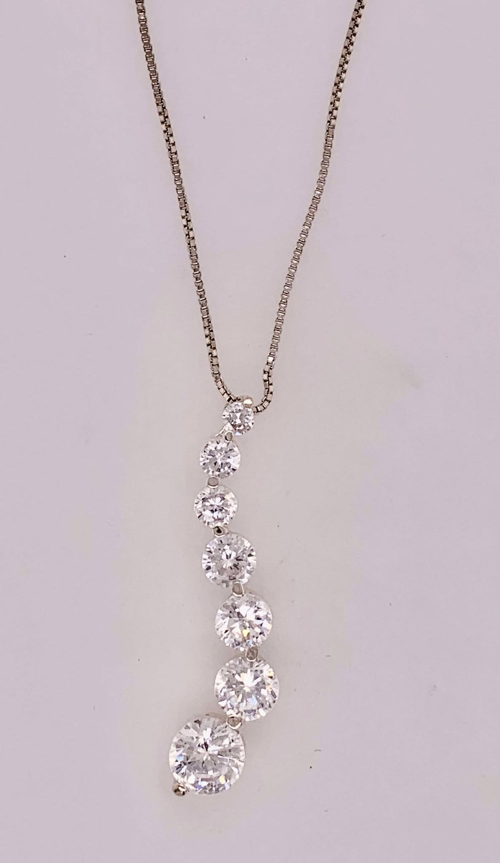 Sterling Silver Cubic Zirconia Necklace
