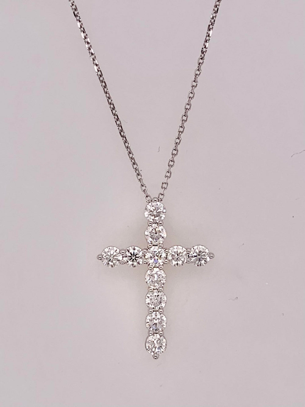 LAB Diamond Cross Necklace