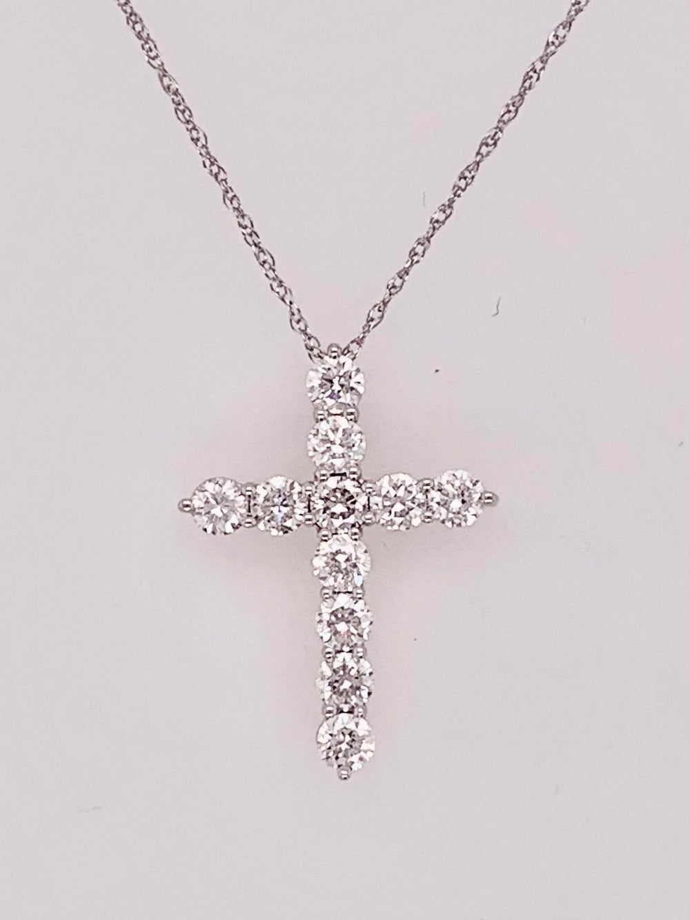 LAB Diamond Cross Necklace