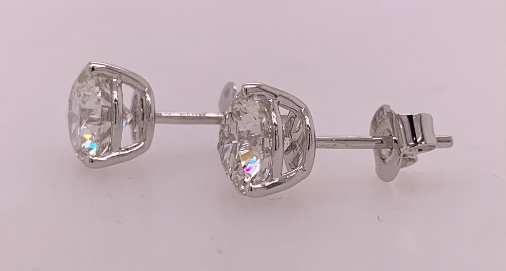 2.55Ct. Total Weight LAB Diamond Stud Earrings