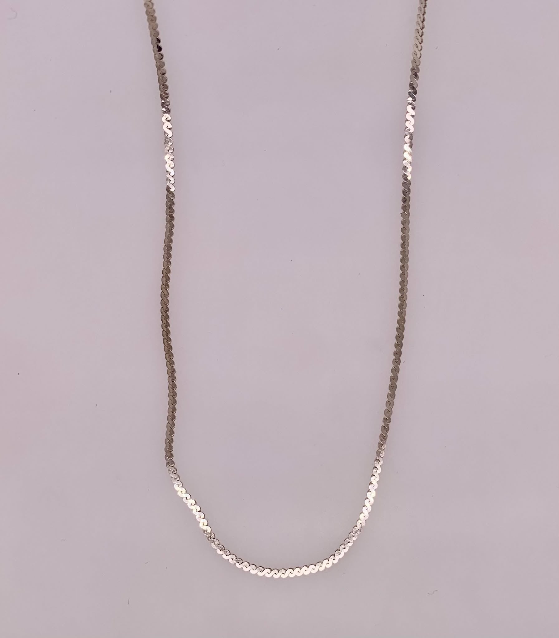 Estate Sterling Silver Serpentine Chain