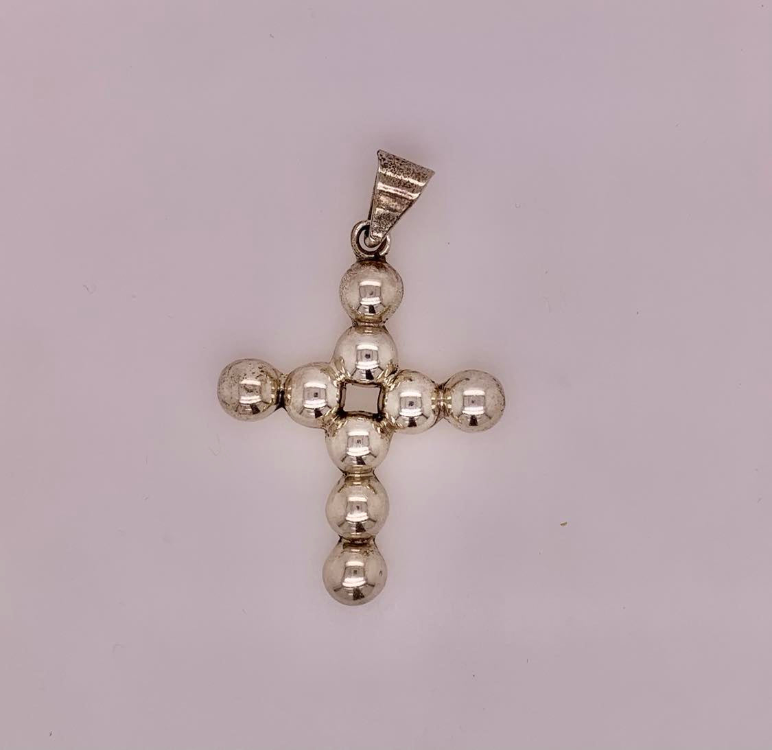 Estate Sterling Silver Cross Pendant