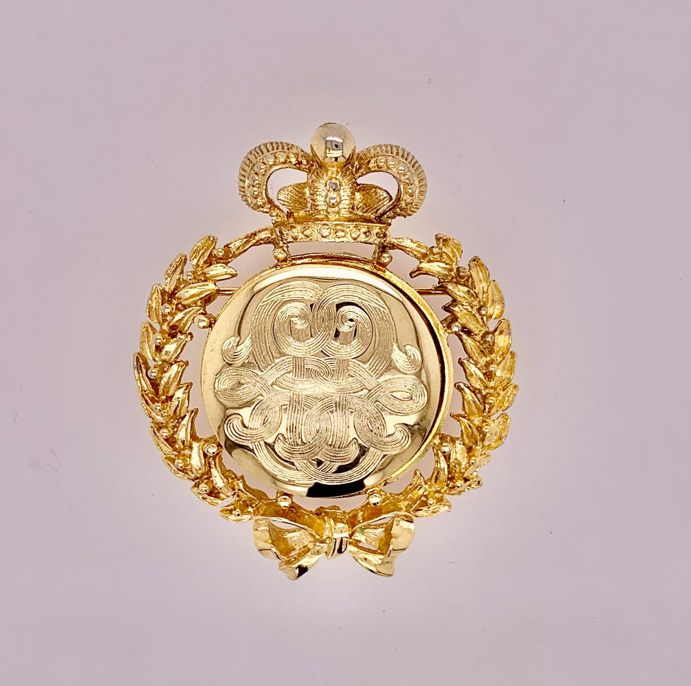 Estate Fashion Gold Filled Brooch