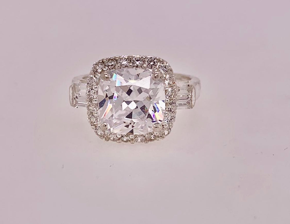 Sterling Silver Cubic Zirconia Ring