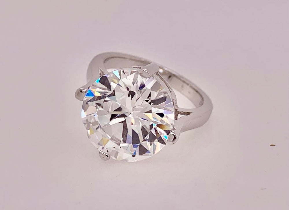 Sterling Silver Cubic Zirconia Ring