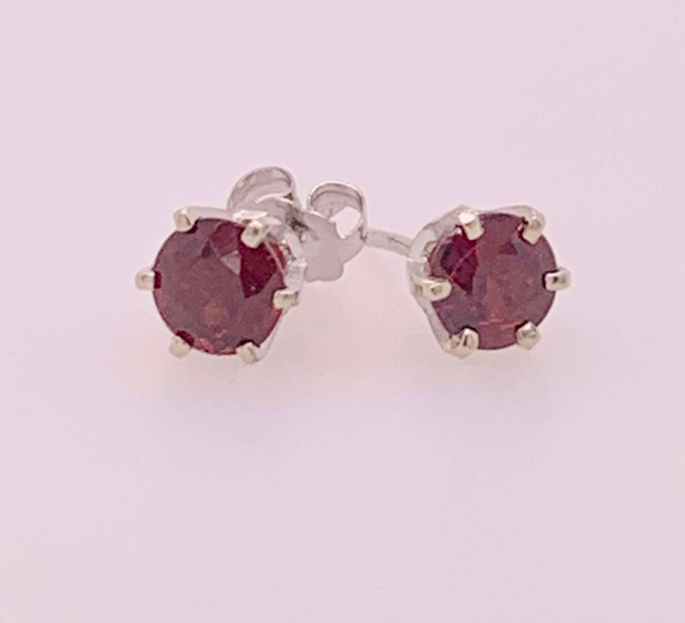 14K Garnet Earrings