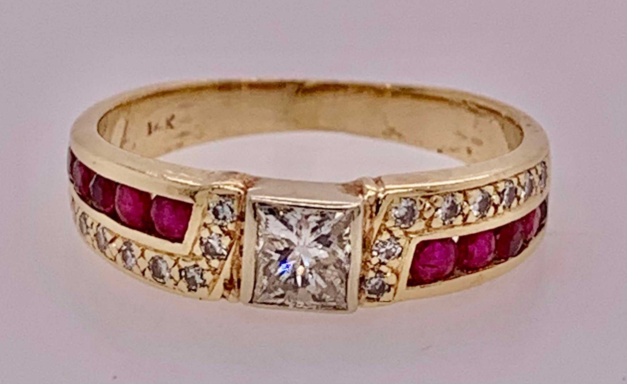 Estate Ruby and Diamond Ring