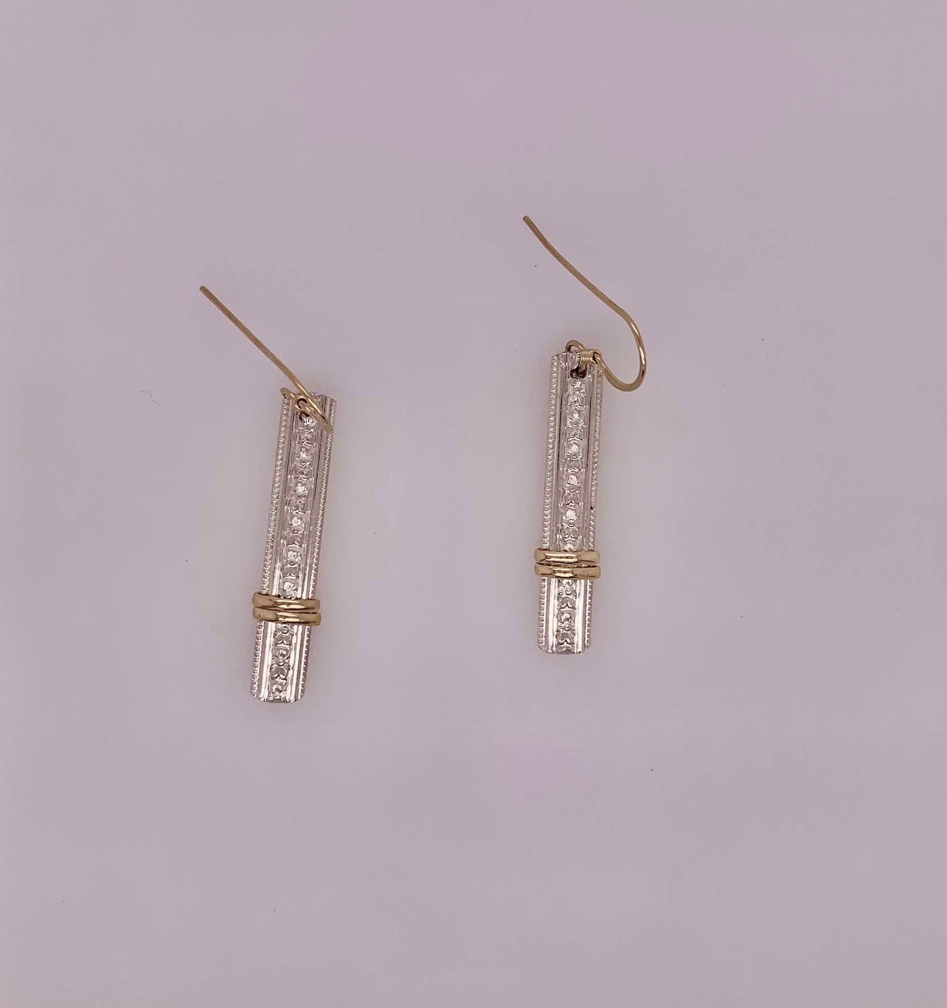 John Cauley Original Design Vertical Bar Earrings