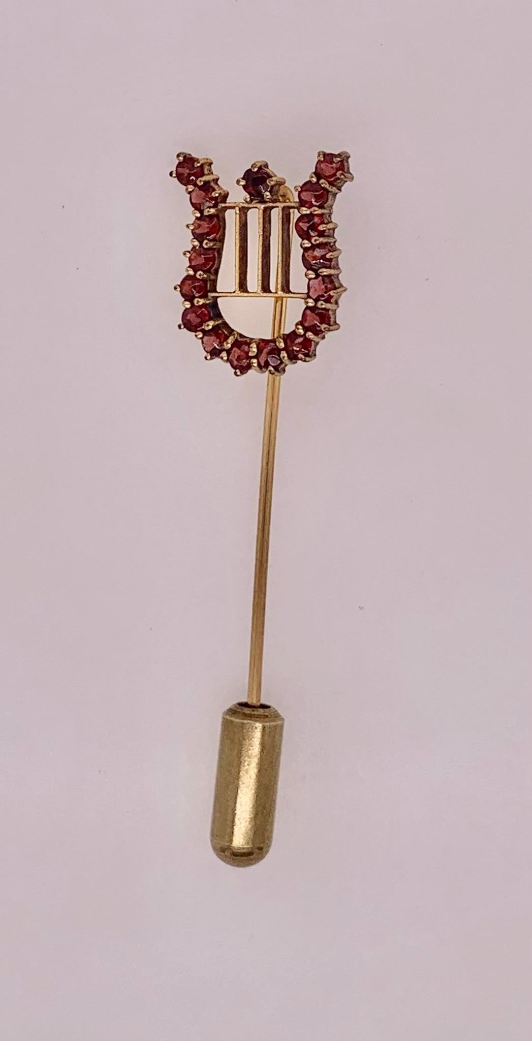 Estate Garnet Stick Pin