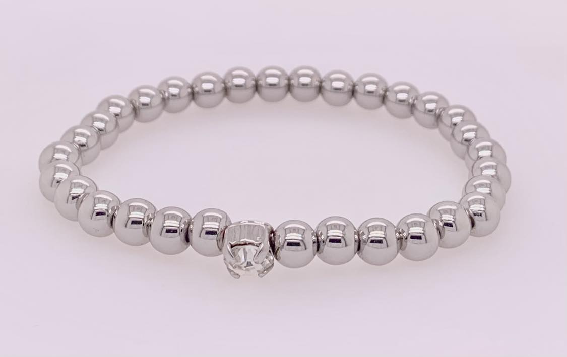 Mini Single Crystal Stretch Bracelet