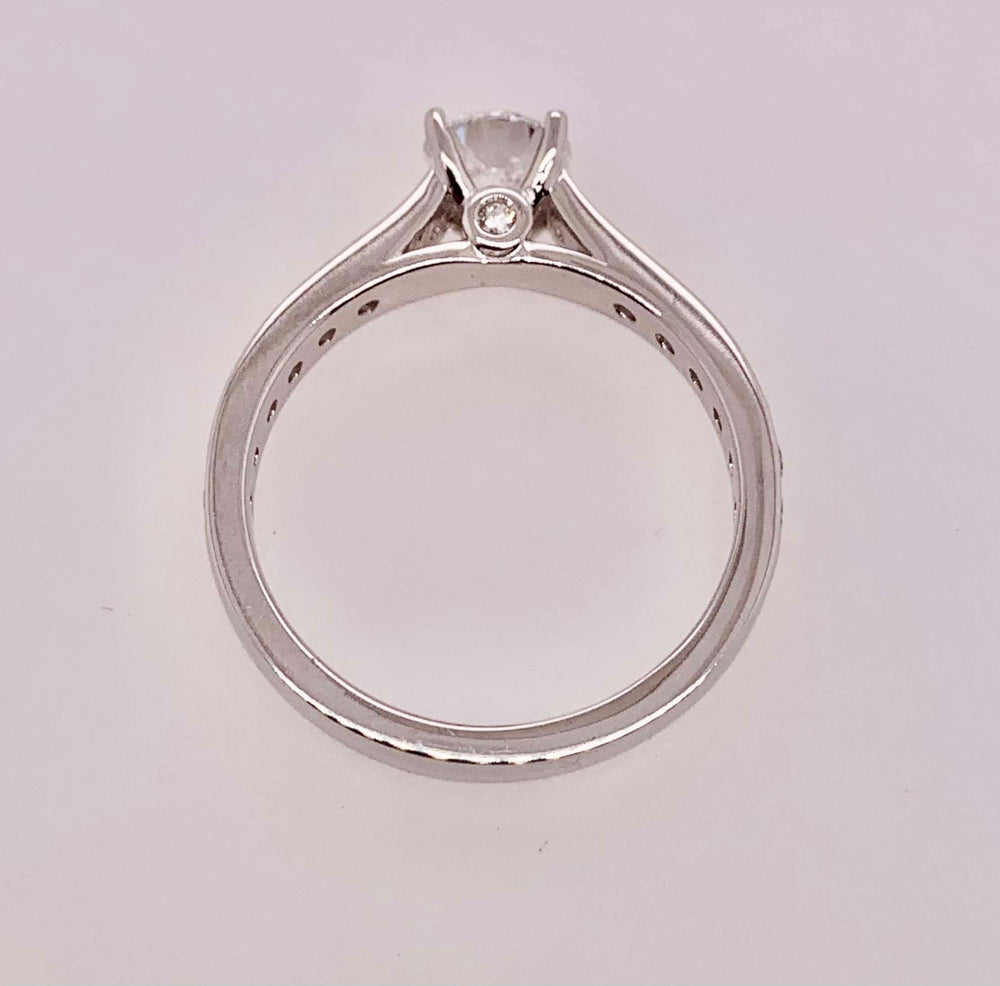 14K White Gold Engagement Ring