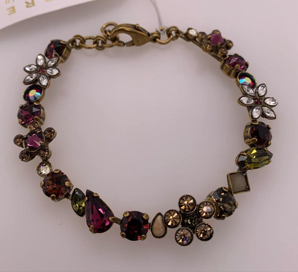Classic Floral Crystal Bracelet Tennis Bracelet