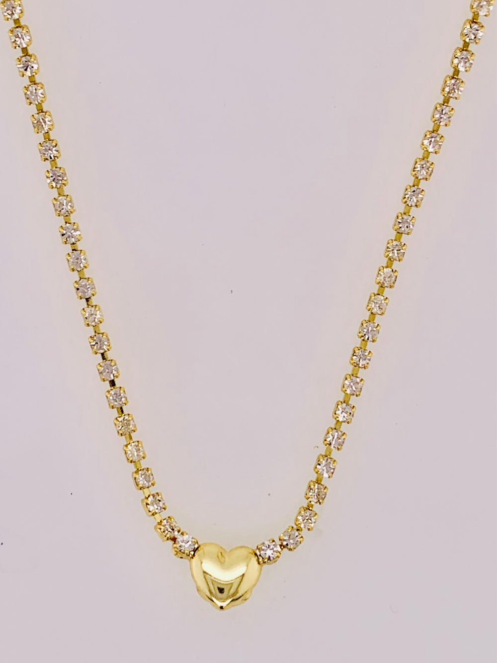 Mini Marnie Heart Tennis Necklace