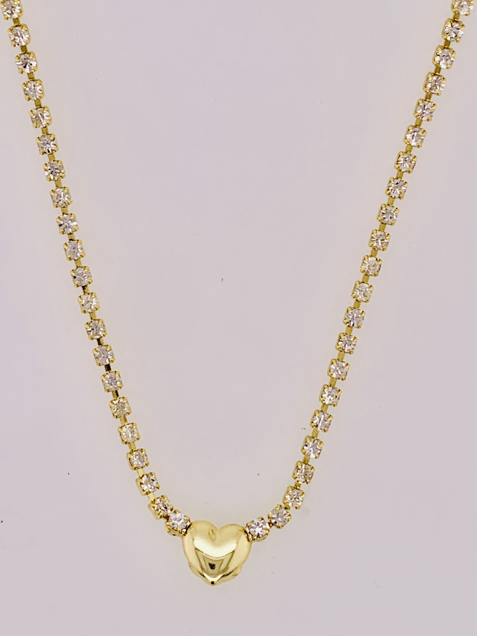 Mini Marnie Heart Tennis Necklace