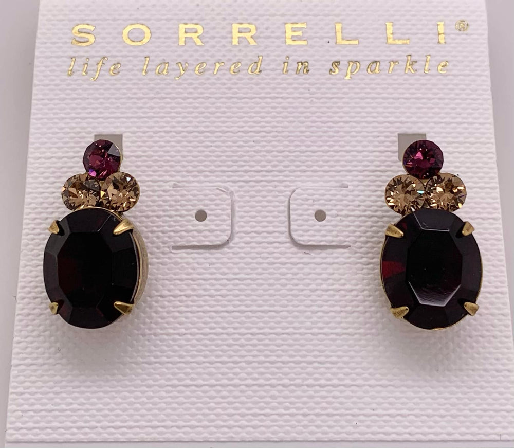 Sorrelli Charming Oval Crystal Earring