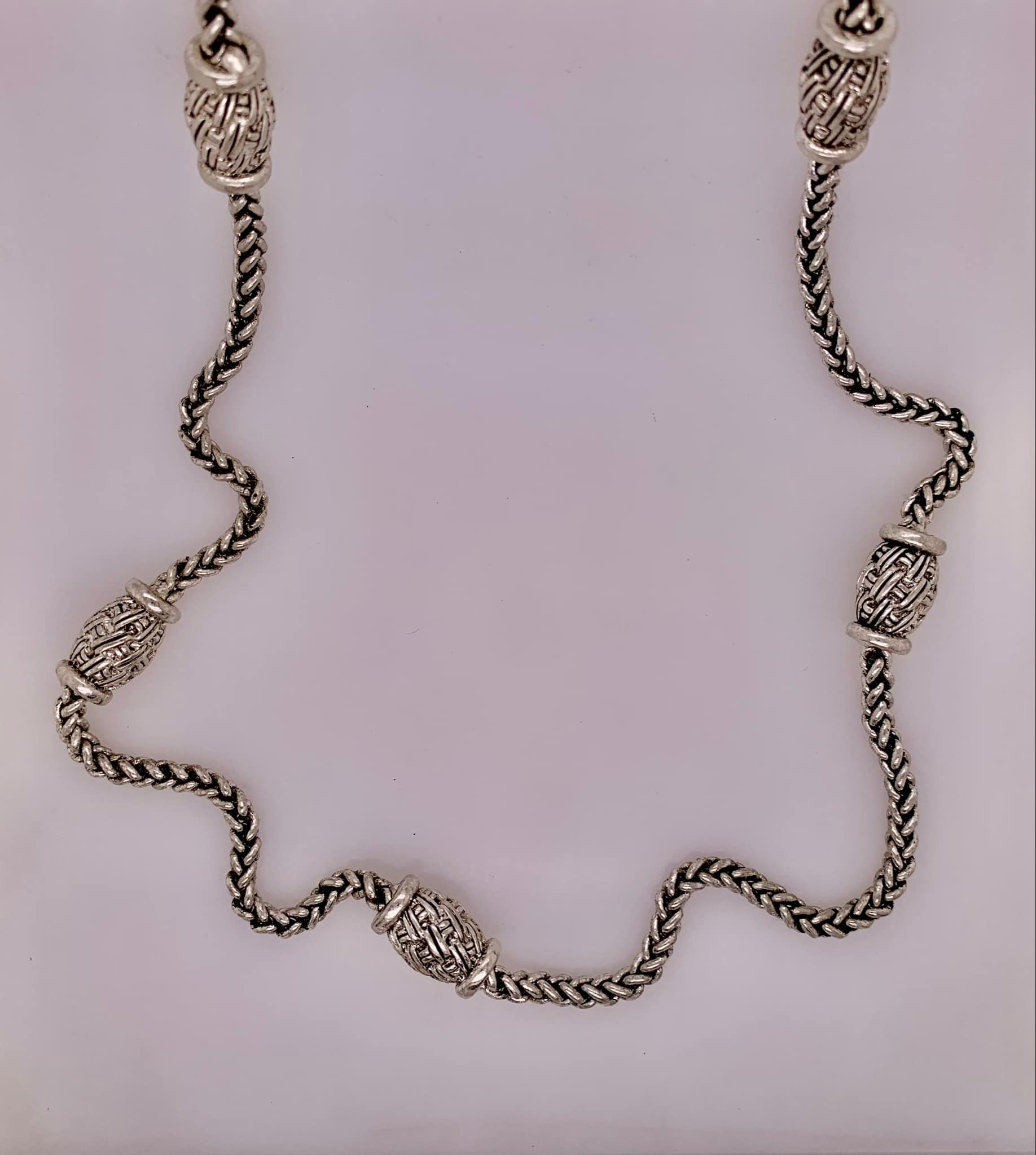 Estate Fashion Silver tone necklace