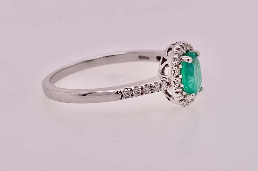 Emerald & Diamond Ring