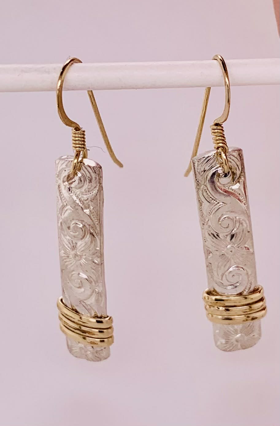 John Cauley Original Design Vertical Bar Earrings