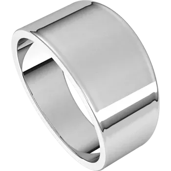 Sterling Silver Flat Tapered Band