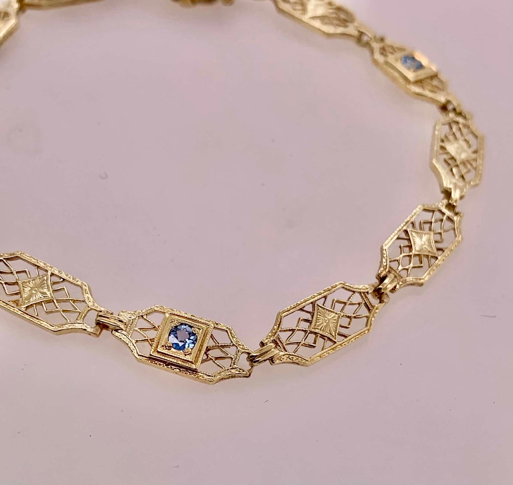 14K Estate Filigree Bracelet