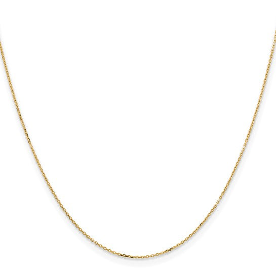 14K Diamond Cut Cable Chain Necklace