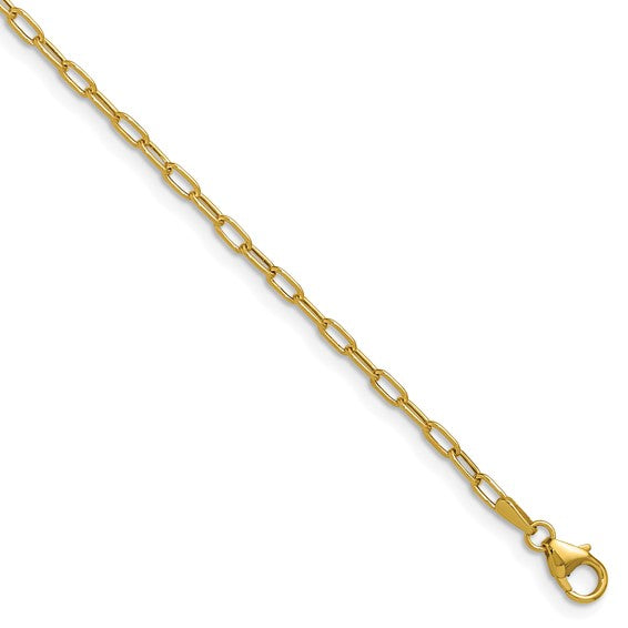 14K Paperclip Bracelet