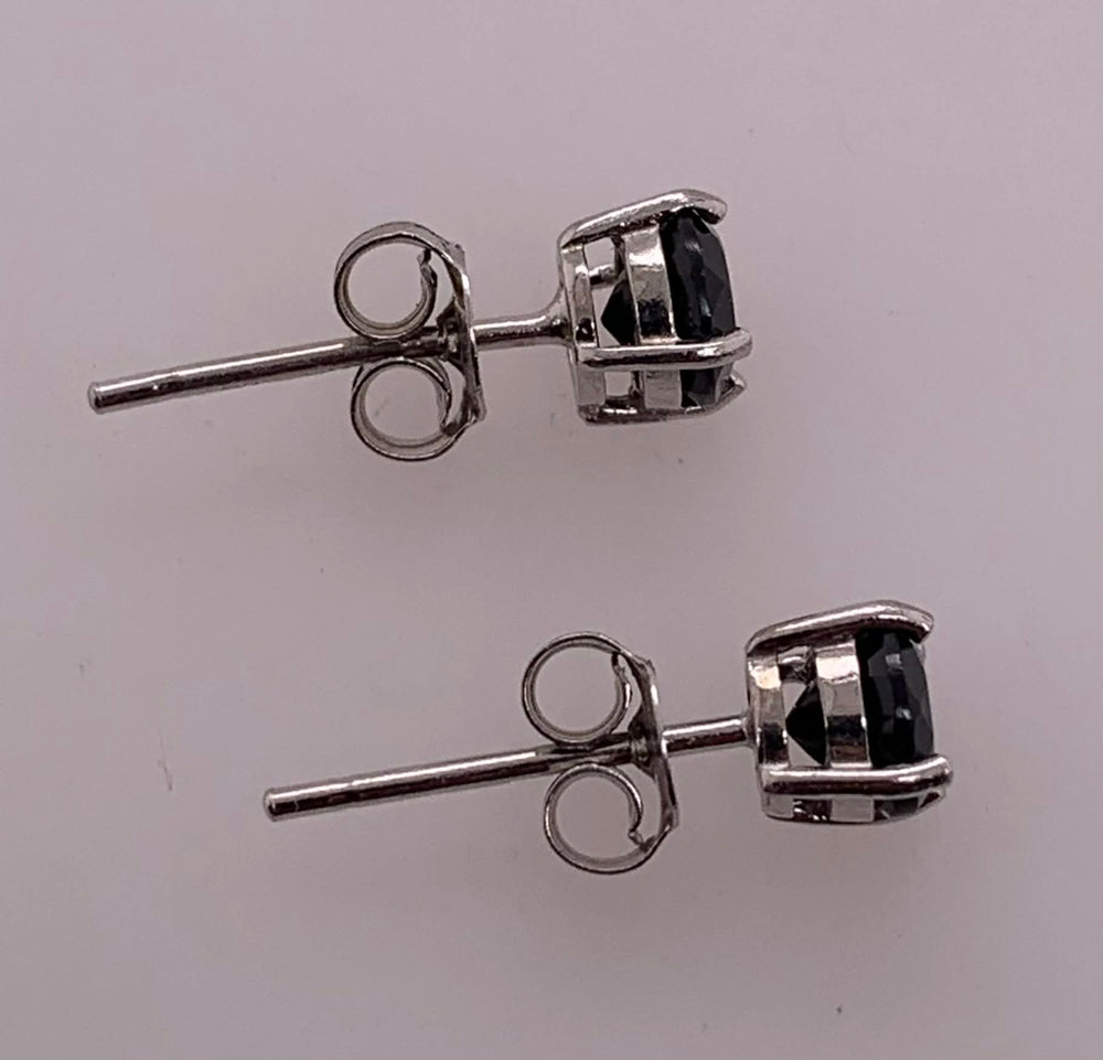 Sterling Black Onyx Stud Earrings