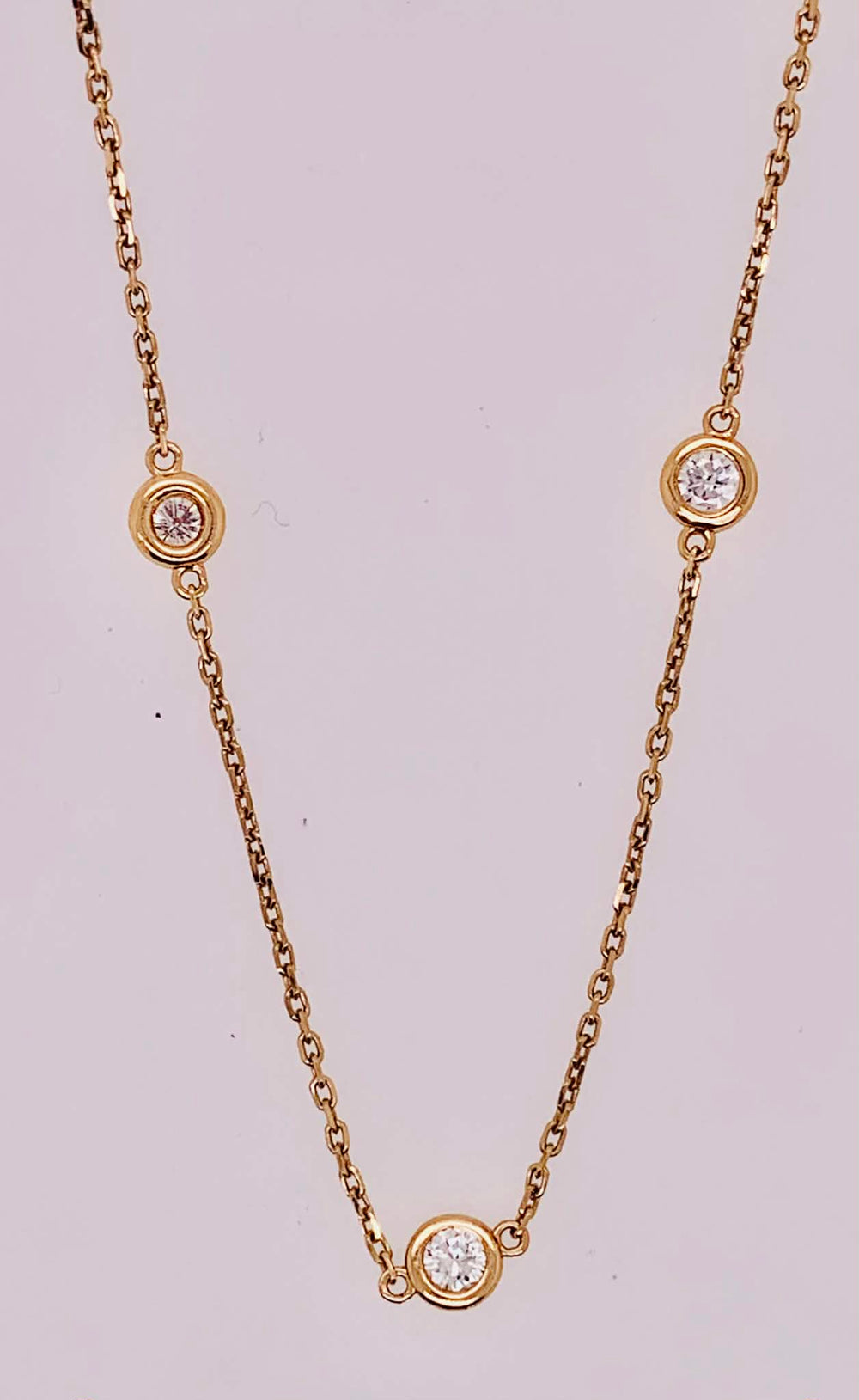 18K Diamonds by the Yard Necklace