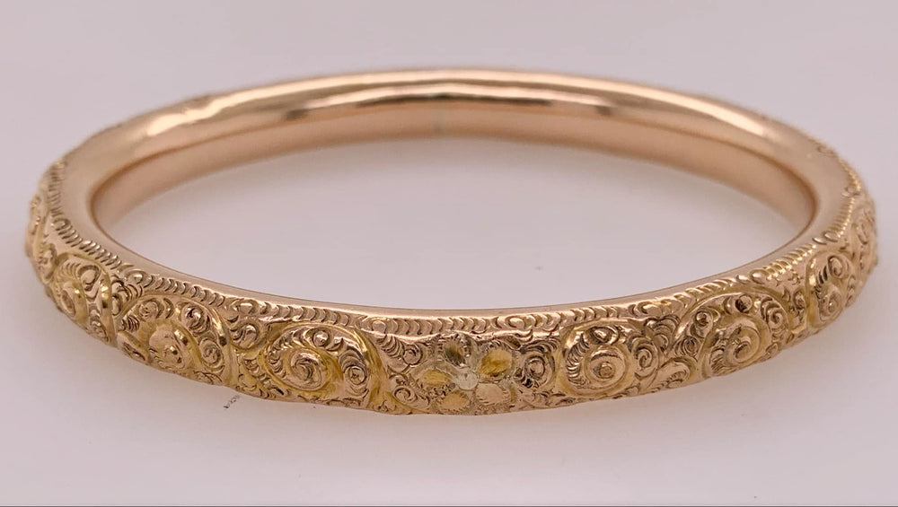 Vintage Estate Gold-Filled Slip-on Bangle