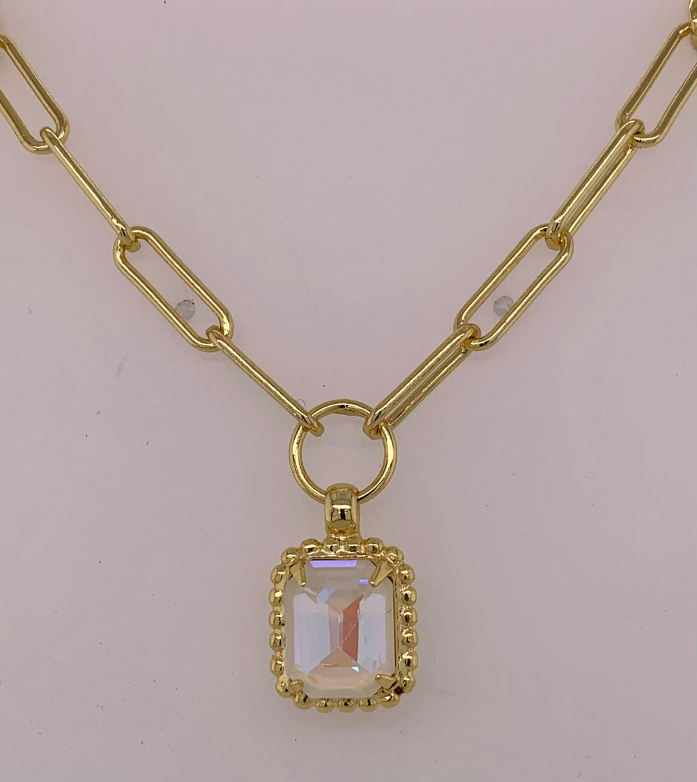 Octavia Scalloped Pendant Necklace