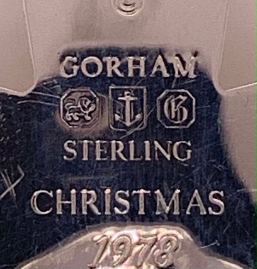 1978 Gorham Sterling Silver Snowflake Christmas Ornament