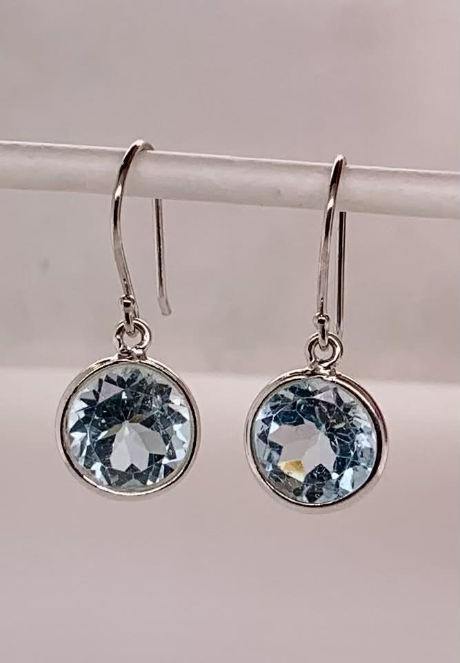 Sterling Blue Topaz Earrings