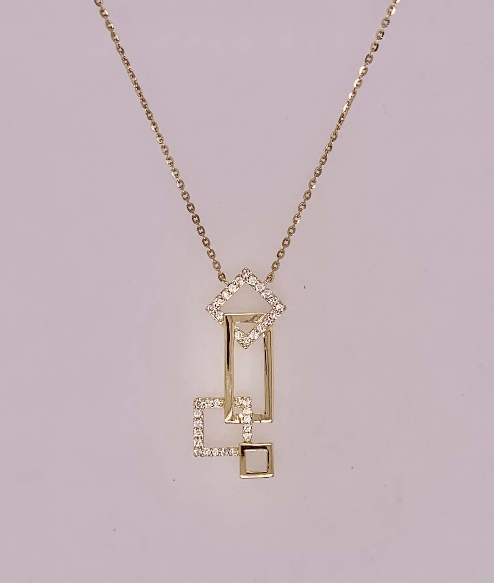 14K Diamond Pendant