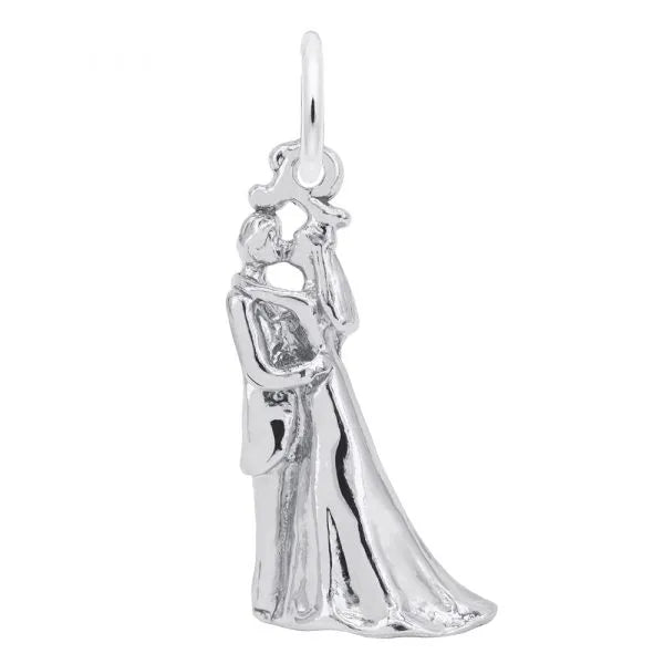 Sterling Silver Bride & Groom Charm
